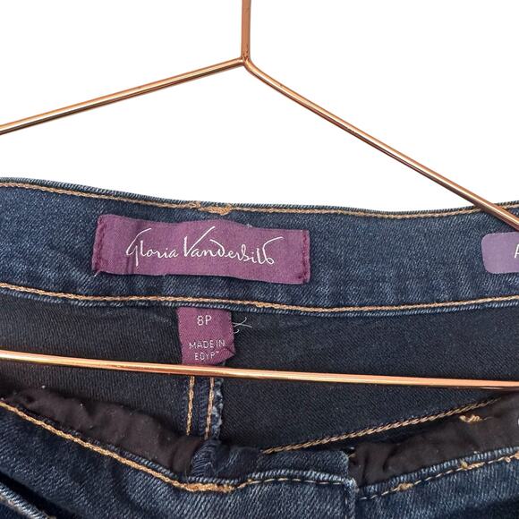 Gloria Vanderbilt dark wash jeans size 8 petite - Picture 2 of 7